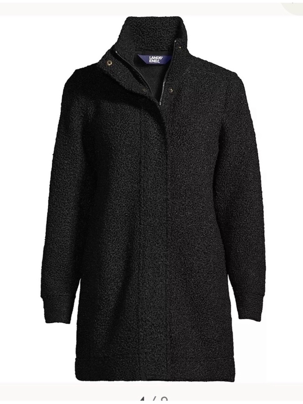 Lands' End Boucle Fleece coat size XL NWOT